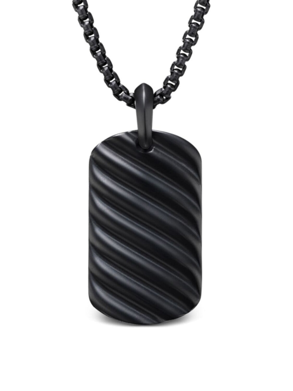 

Фактурная подвеска David Yurman, черный