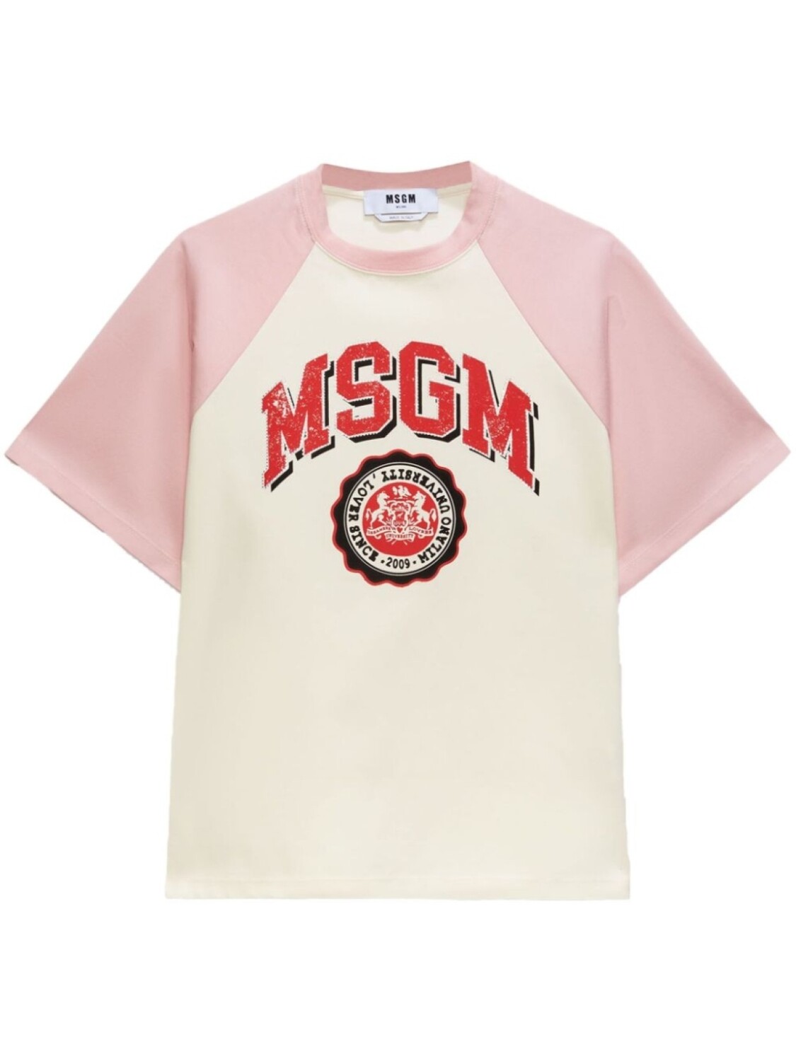 

MSGM футболка с логотипом, нейтральный цвет