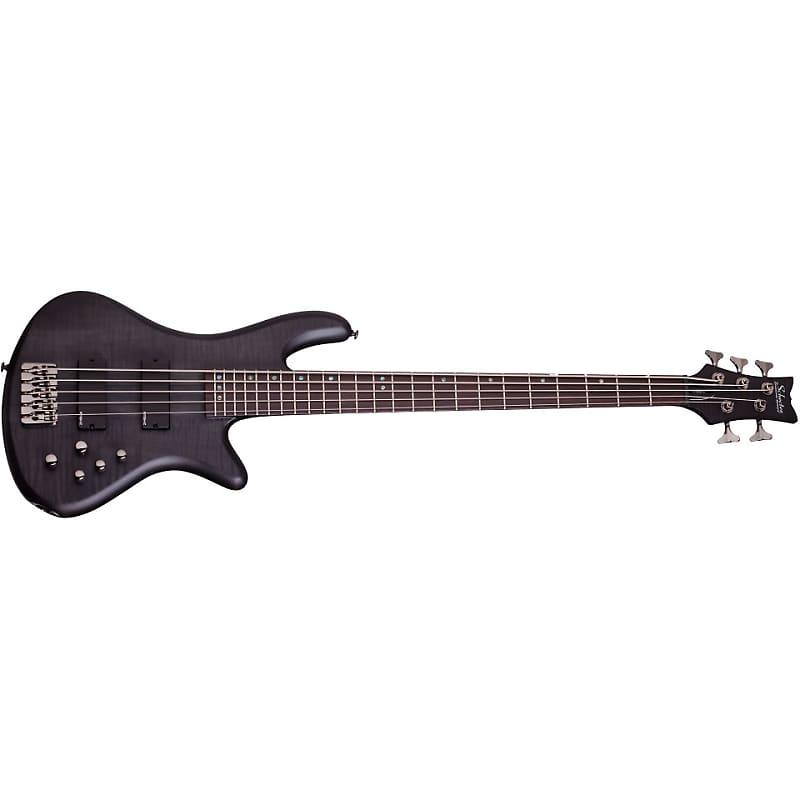 цена Басс гитара Schecter Stiletto Studio-5 See-Thru Black Satin 5-String Electric Bass Guitar Studio - BRAND NEW