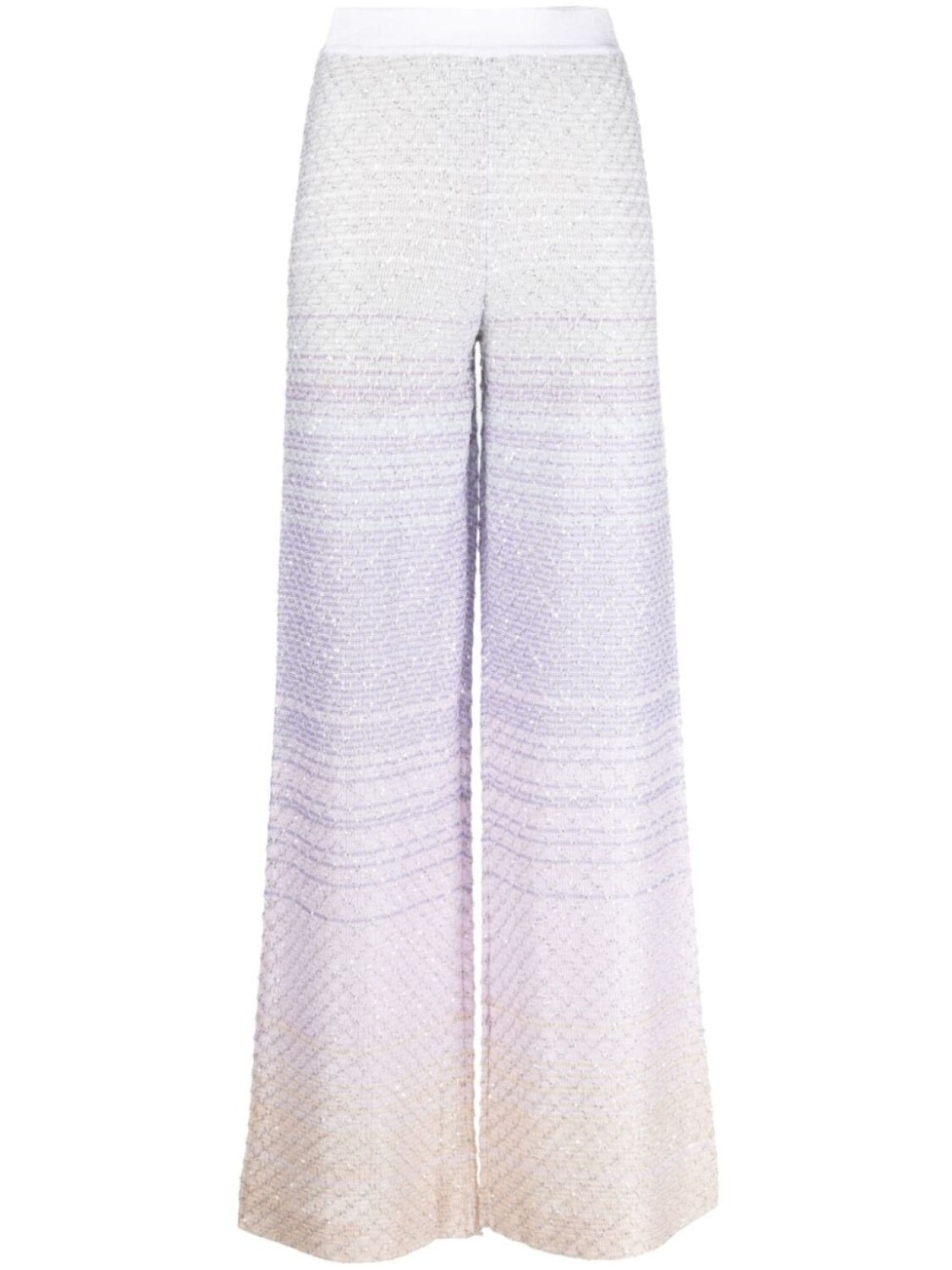 

Missoni прямые брюки с пайетками, серебристый