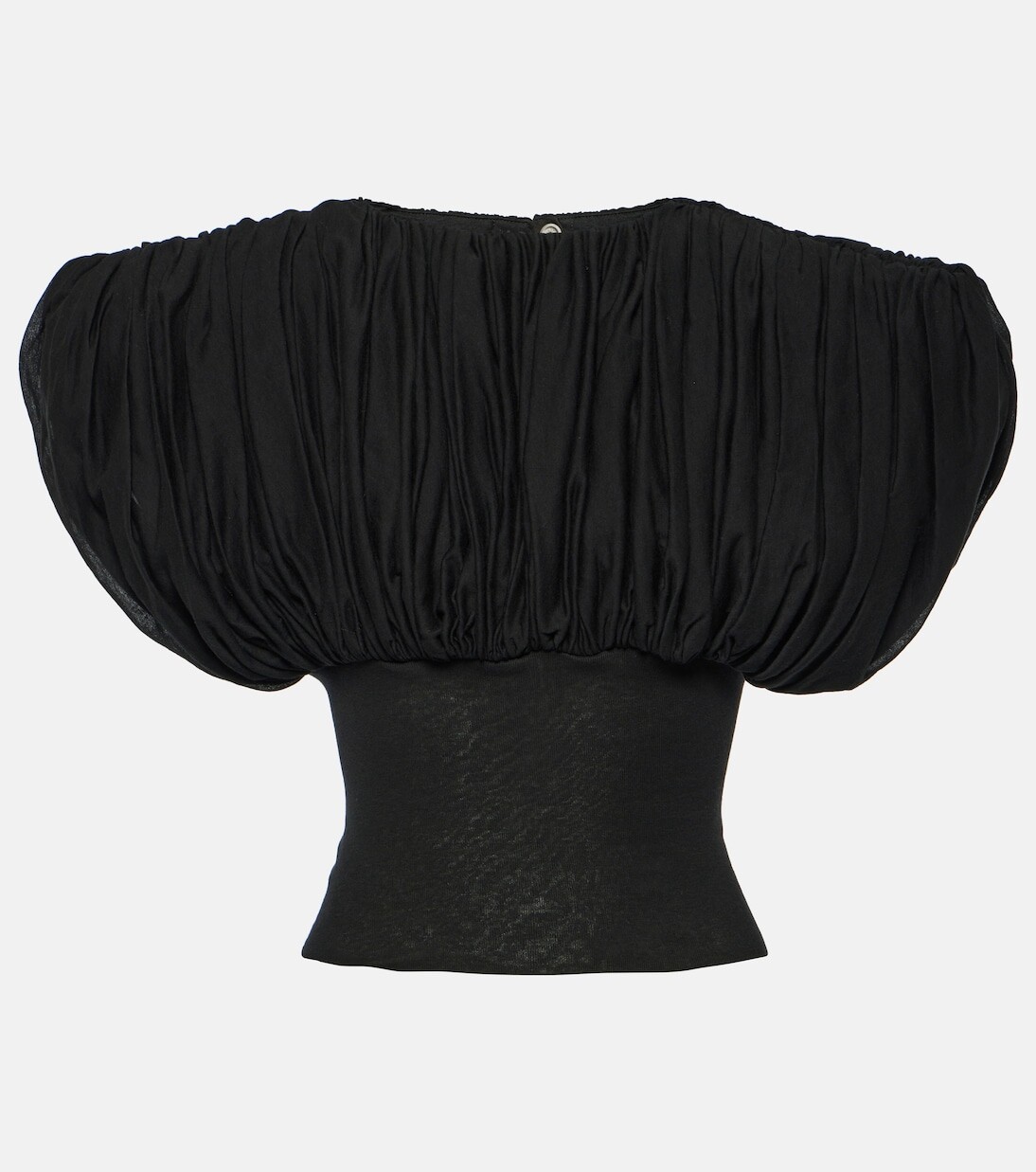 

Топ tatlin из хлопкового джерси со сборками Rick Owens, черный