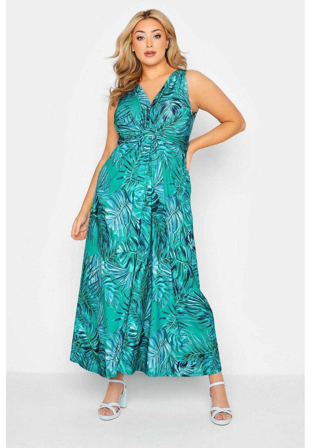 

Длинное платье Yours Clothing, синий