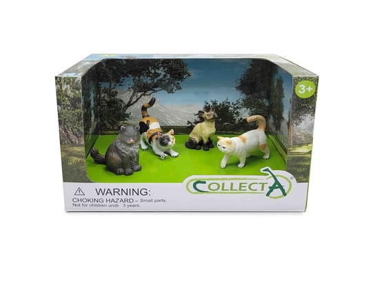 Collecta, Коллекционные фигурки, набор из 4 котов в упаковке