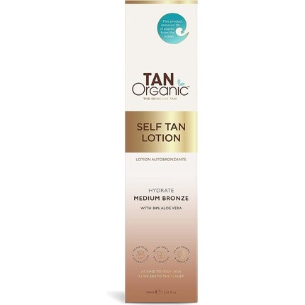 

Лосьон для автозагара, сертифицированный органический натуральный веганский 100 мл, Tanorganic