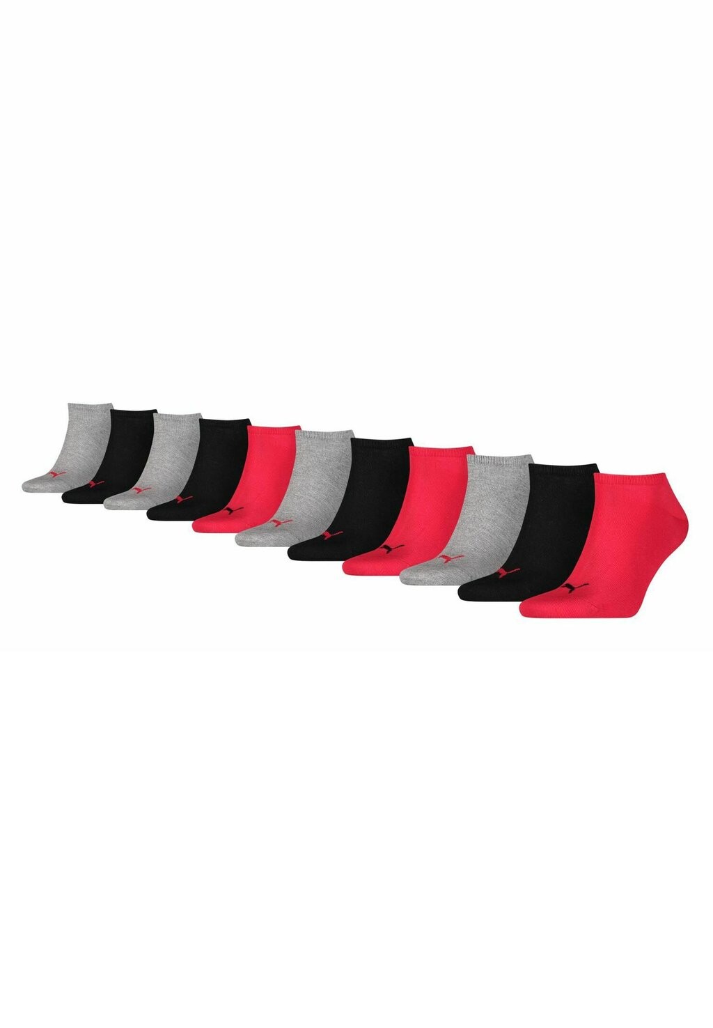 

Носки 11 PACK Puma, цвет black /red