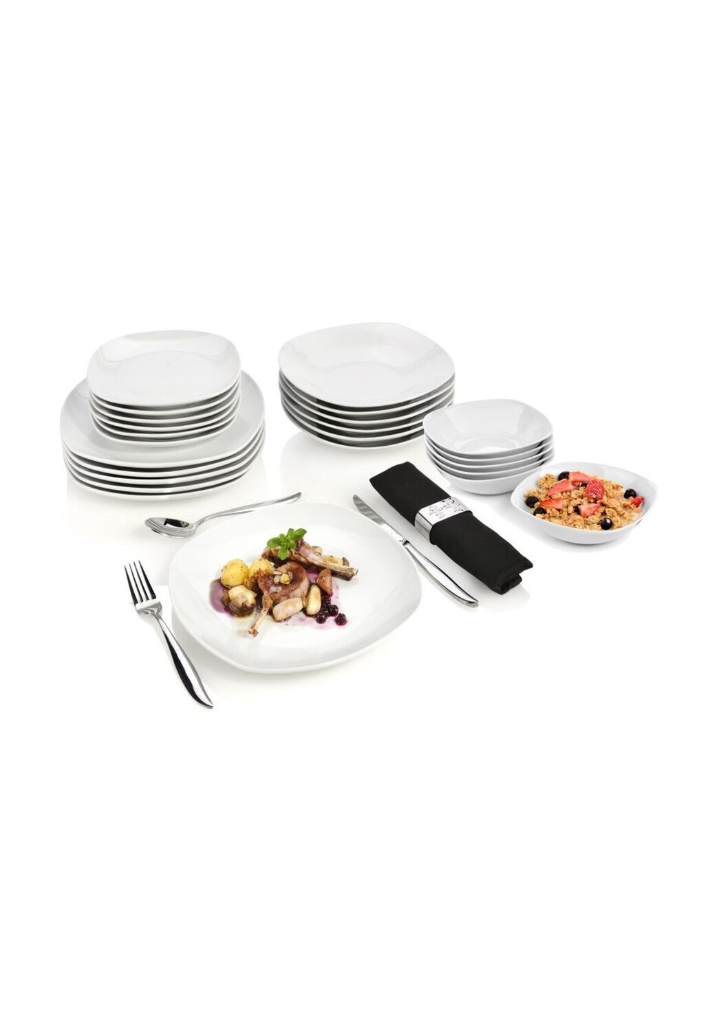 

Фарфоровый набор посуды Bilgola Sänger, weiß - tafelservice 24-teilig