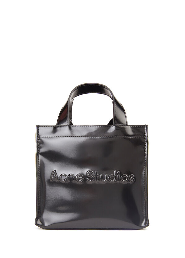 

Женская сумка для покупок с черным логотипом Acne Studios
