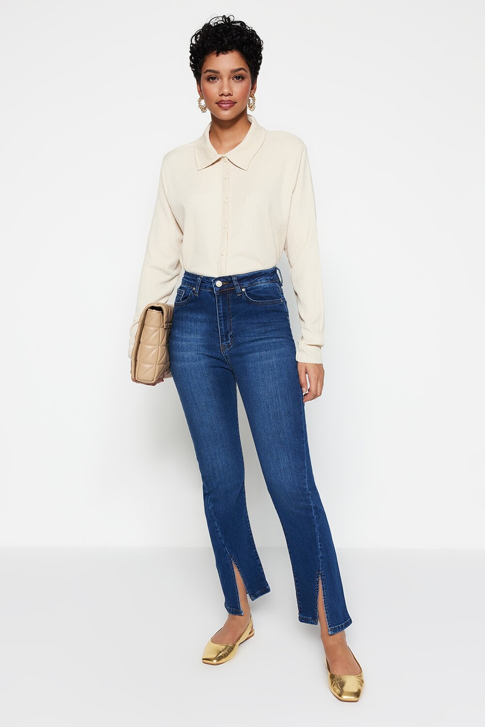 

Джинсы - Синий - Bootcut Trendyol Modest