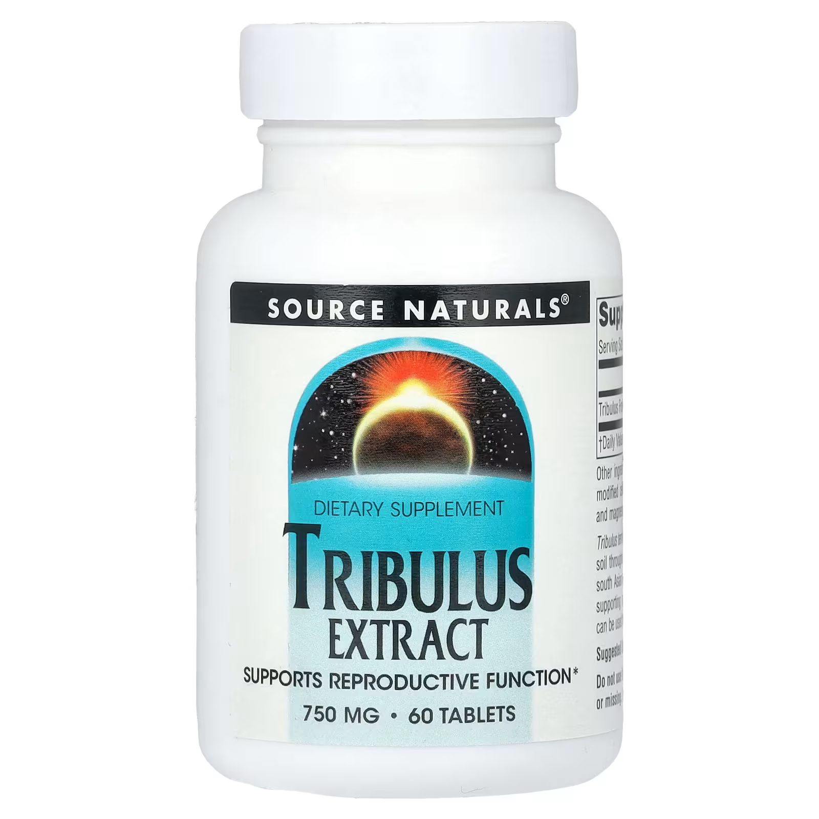 Экстракт трибулуса Source Naturals 750 мг, 60 таблеток