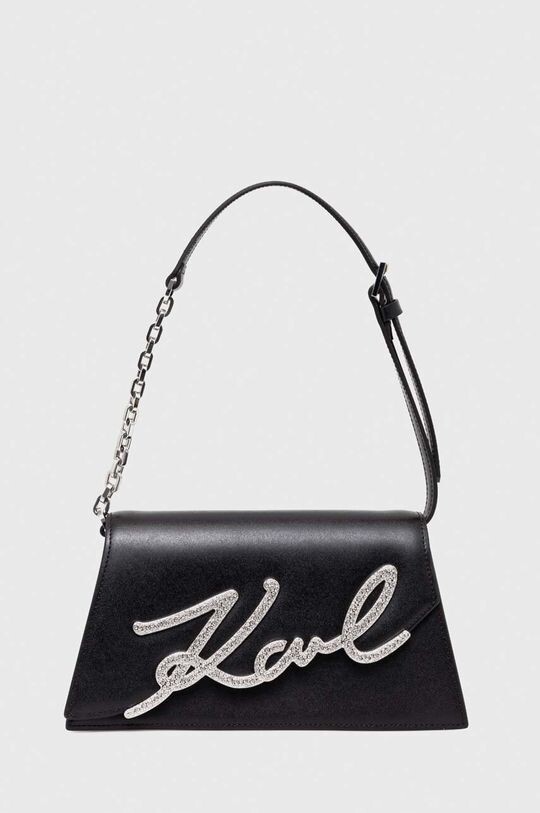 

Кожаная сумочка Karl Lagerfeld, черный