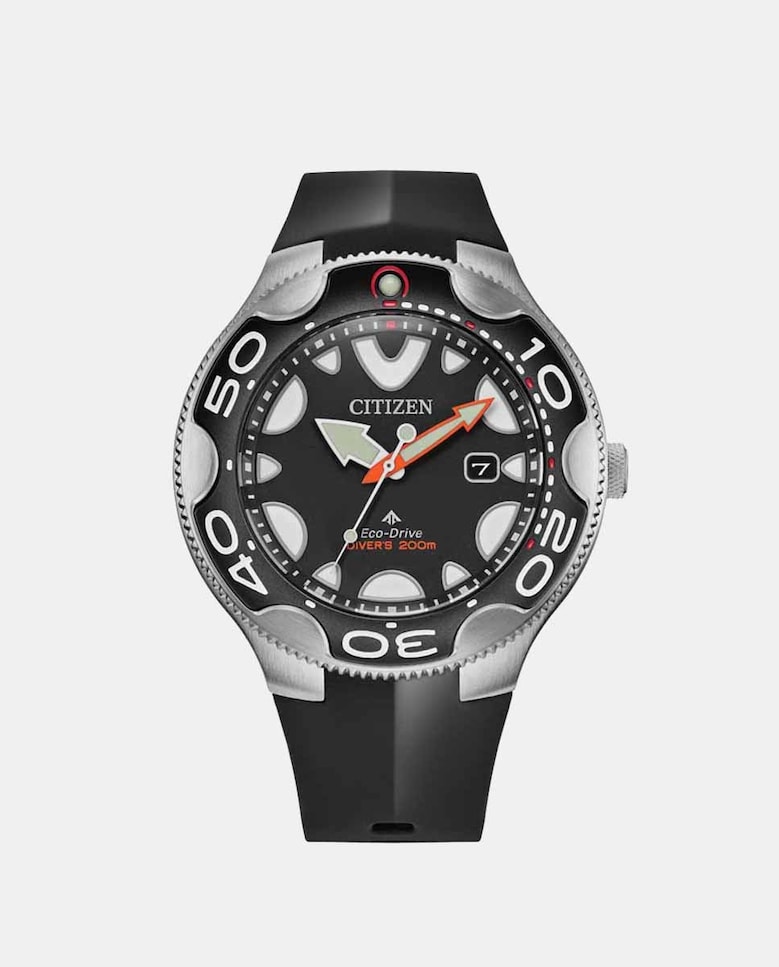 Мужские часы Promaster Diver's BN0230-04E Eco-Drive, черные резиновые Citizen, черный ремешок черный