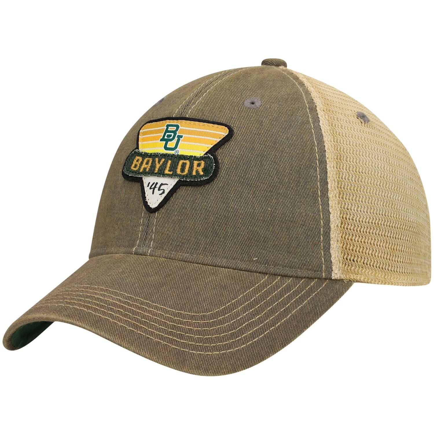 

Мужская серая кепка Baylor Bears Legacy Point Old Favorite Trucker Snapback