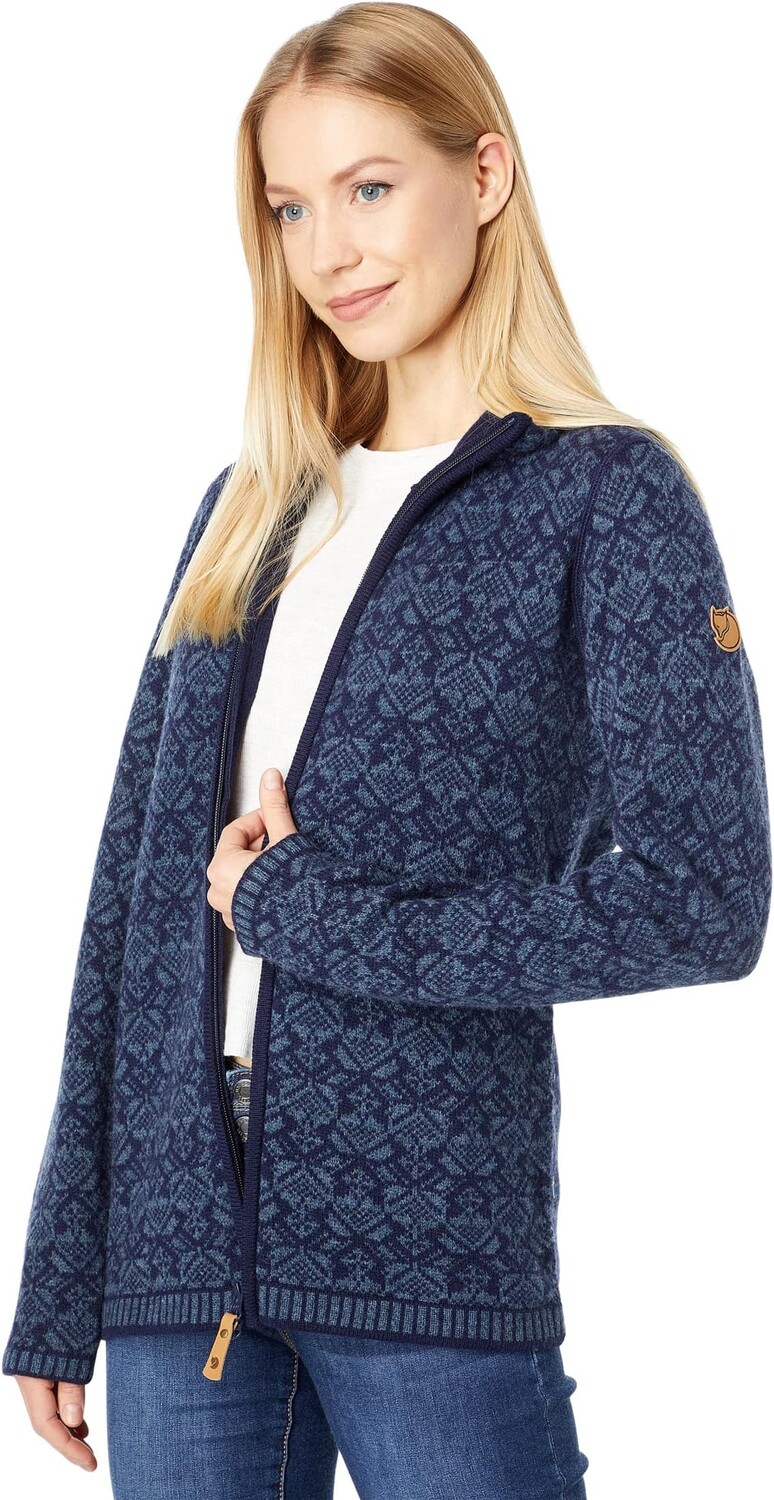 

Свитер Snow Cardigan Fjällräven, темно-синий