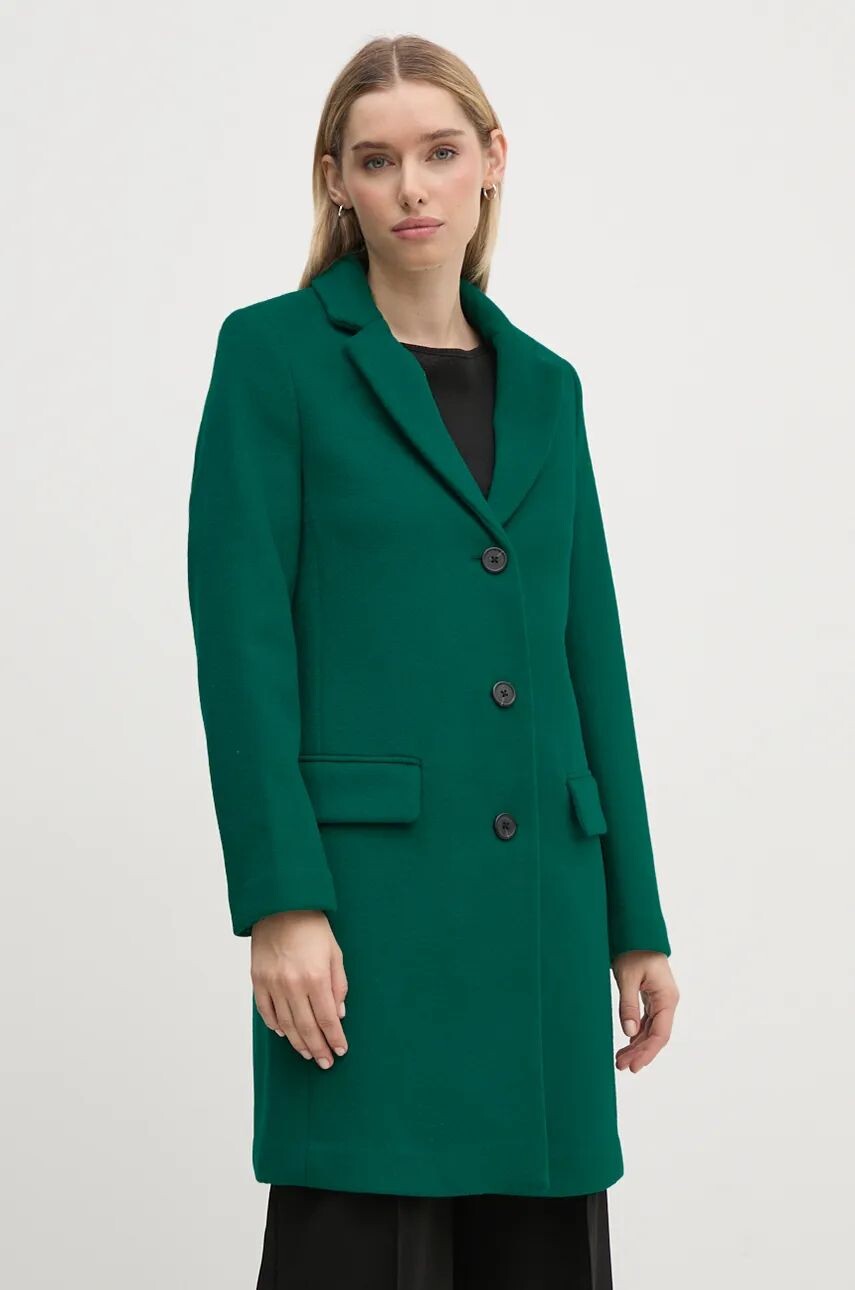 

Шерстяное пальто United Colors of Benetton, зеленый