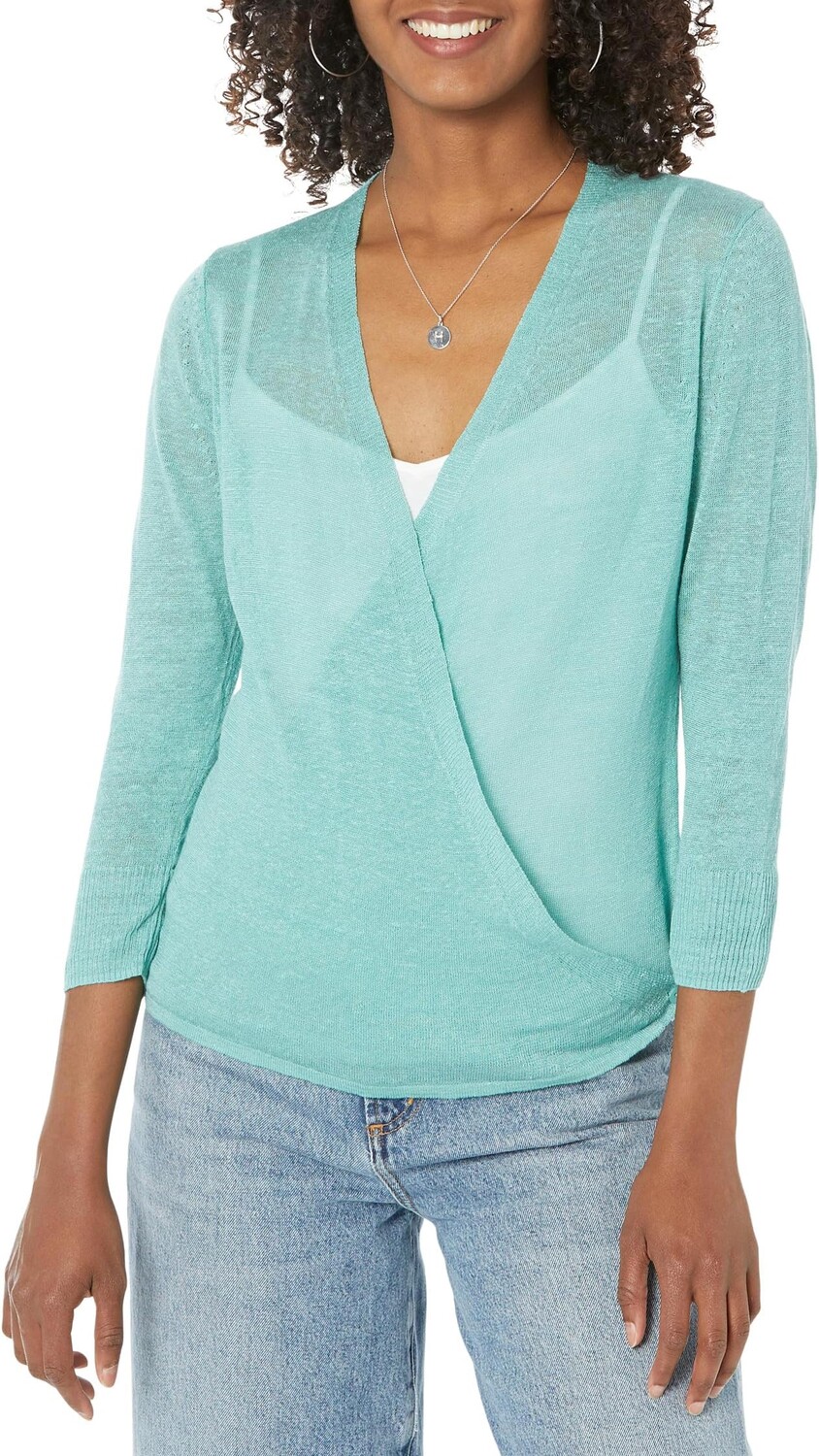 

Свитер Four-Way Cardigan NIC+ZOE, цвет Hazy Aqua