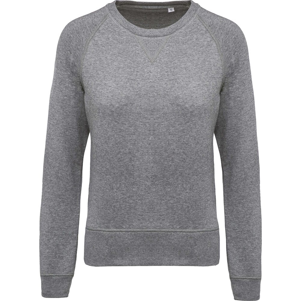 

Толстовка Kariban S Organic Round Neck, серый