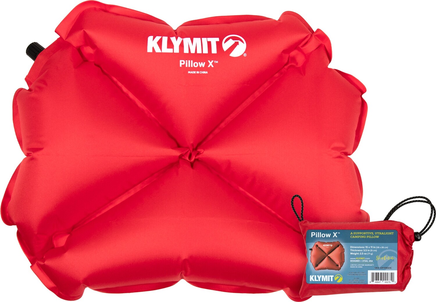 

Подушка Х Klymit, красный