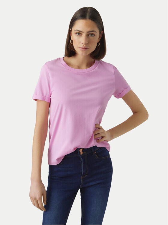

Футболка стандартного кроя Vero Moda, розовый