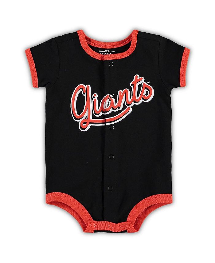 Черный комбинезон San Francisco Giants Power Hitter для мальчиков и девочек для новорожденных Outerstuff, черный мужские камуфляжные шорты san francisco giants team pro standard