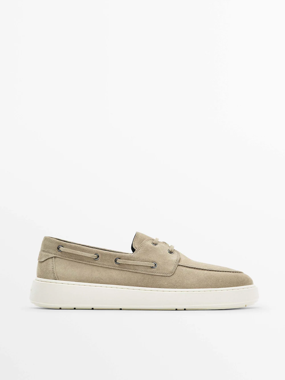 

Топсайдеры Massimo Dutti Split Suede, песочный