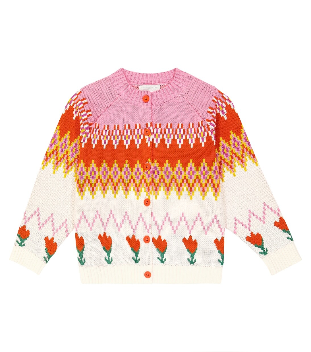 

Кардиган из хлопка и шерсти Stella Mccartney Kids, мультиколор