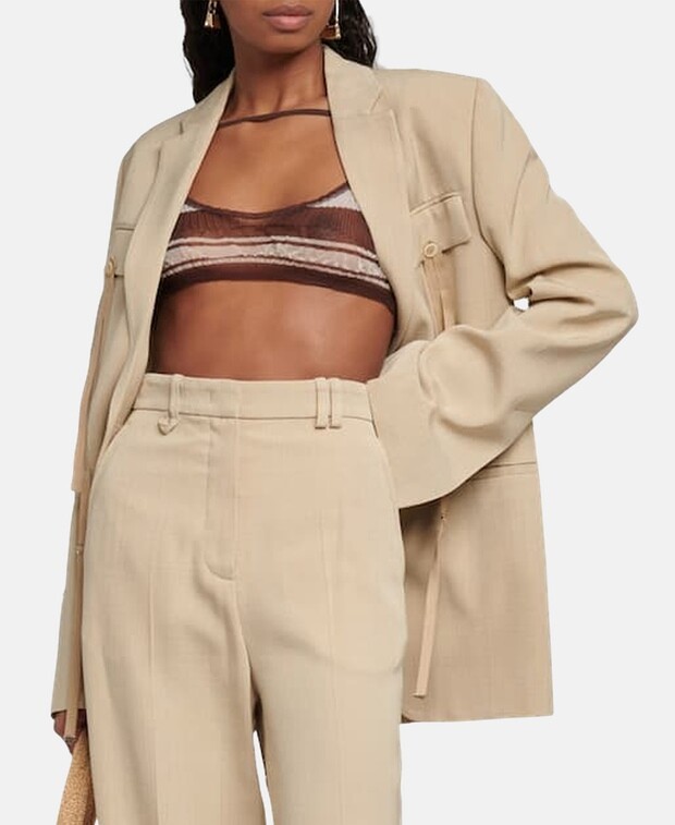 

Бюстье Jacquemus, коричневый