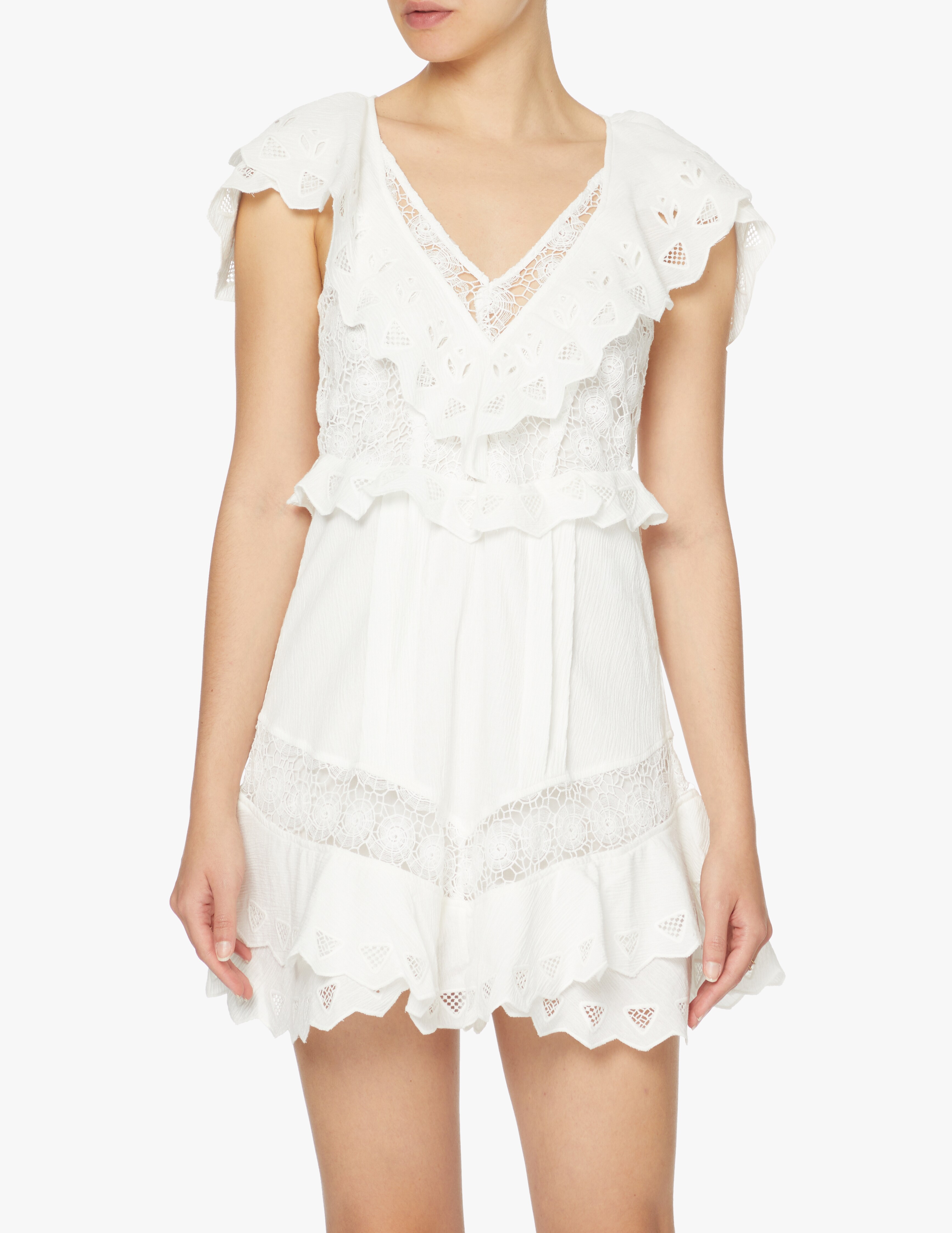 цена Хлопковое мини-платье Iro, белый