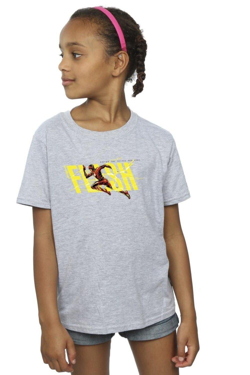 

Хлопковая футболка Flash Lightning Dash DC Comics, серый