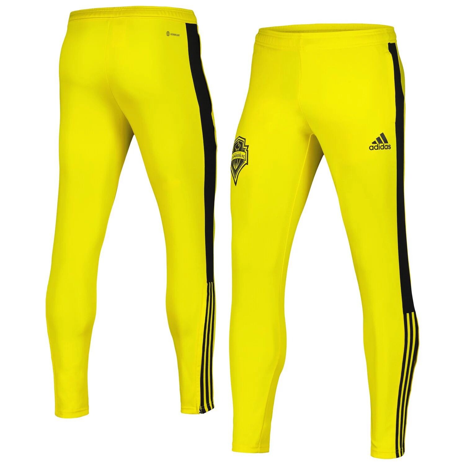 

Мужские желтые дорожные брюки Bruce Lee x Seattle Sounders FC adidas, Желтый