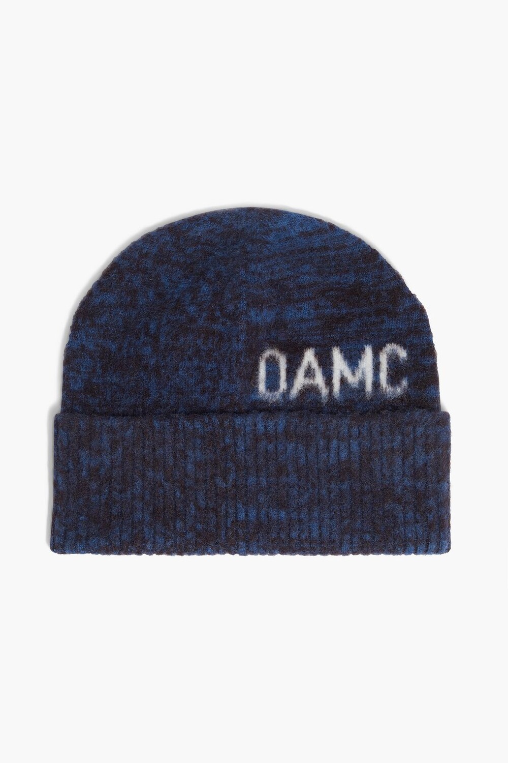 

Шапка жаккардовой вязки из смесовой шерсти OAMC, синий