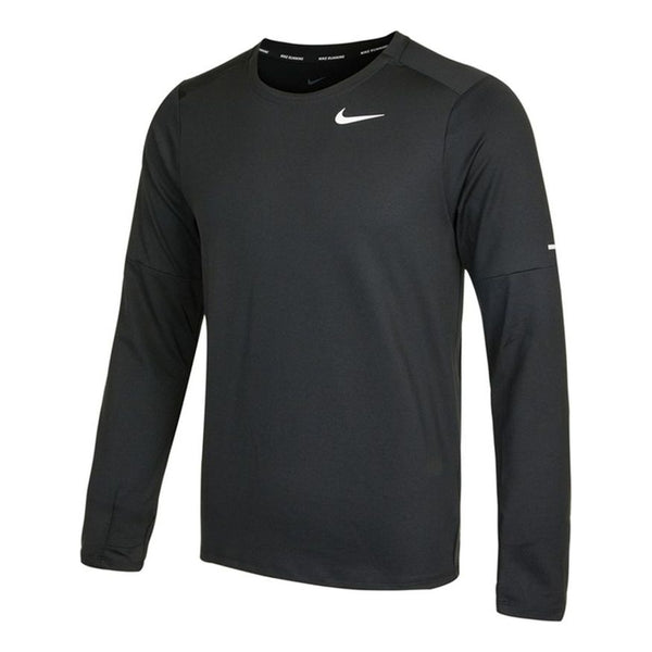 Футболка Men's Nike Reflective Logo Training Sports Running Long Sleeves Black T-Shirt, черный