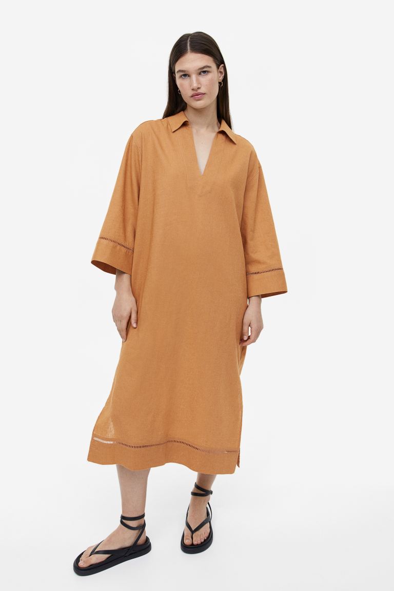 цена Платье-туника из смесового льна H&M