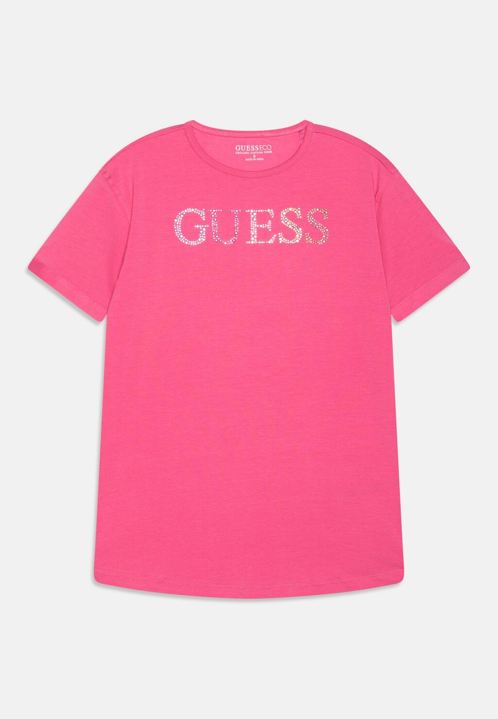 

Футболка с принтом JUNIOR Guess, цвет scared pink