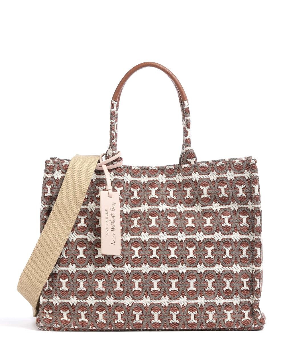 

Текстиль для шоппера Never Without Bag с монограммой Coccinelle, мультиколор