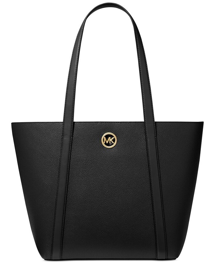 

Большая кожаная сумка-тоут Hadleigh Michael Kors, черный