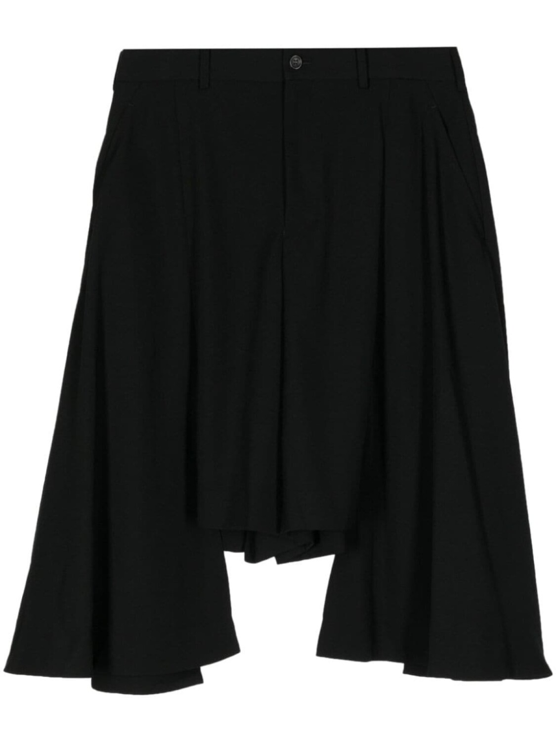 

Шерстяные шорты с драпировкой Comme des Garçons Homme Plus, черный