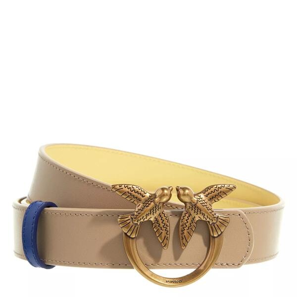 

Ремень love berry h3 double belt sabbia/giallo antique Pinko, бежевый