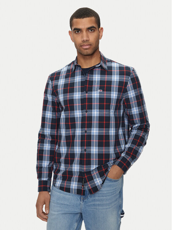 

Рубашка стандартного кроя Tommy Jeans, синий