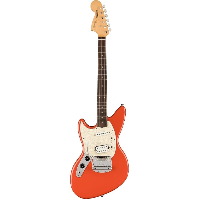 цена Электрогитара Fender Kurt Cobain Left-Handed Jag-Stang Electric Guitar - Fiesta Red