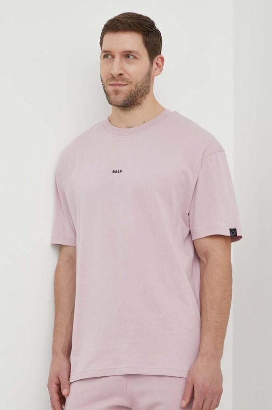 цена Хлопковая футболка BALR., розовый