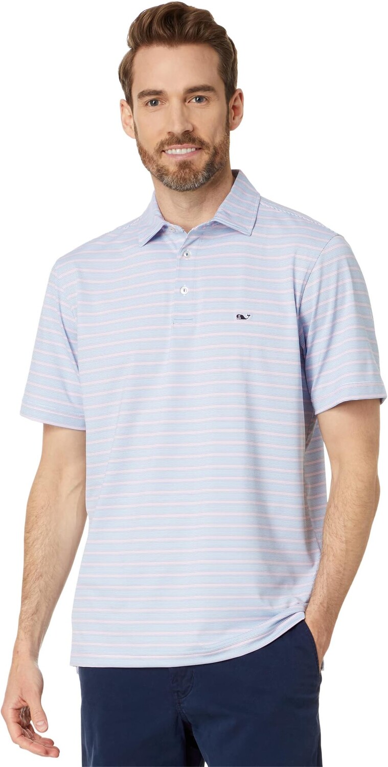 

Рубашка-поло St. Jean Stripe Sankaty Polo Vineyard Vines, цвет Stripe White Cap