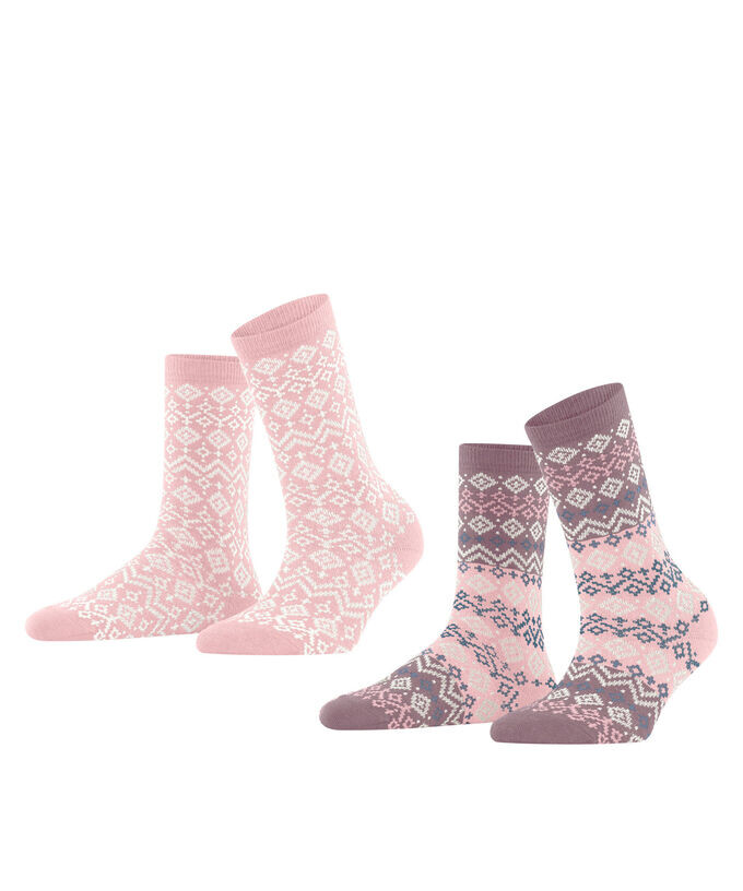 

Носки Fair Isle, 2 пары Esprit, мультиколор