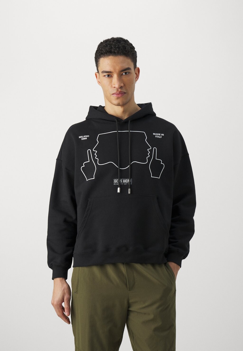 

Толстовка Do Not Talk To Me Unisex GCDS, черный