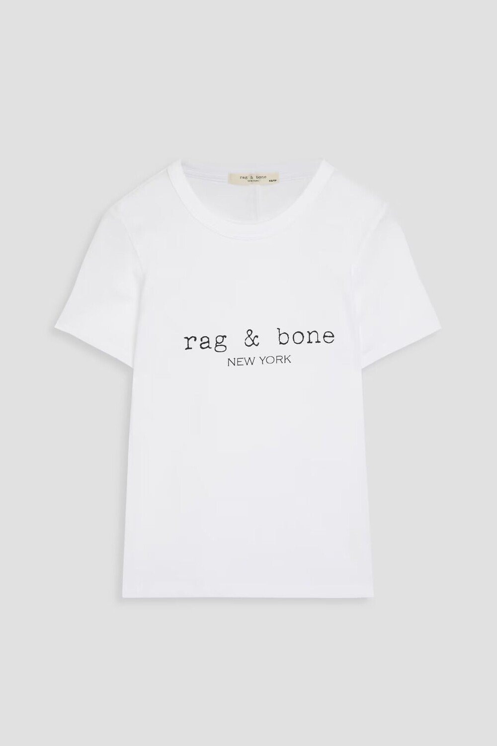 

Футболка из хлопкового джерси с принтом Rag & Bone, белый