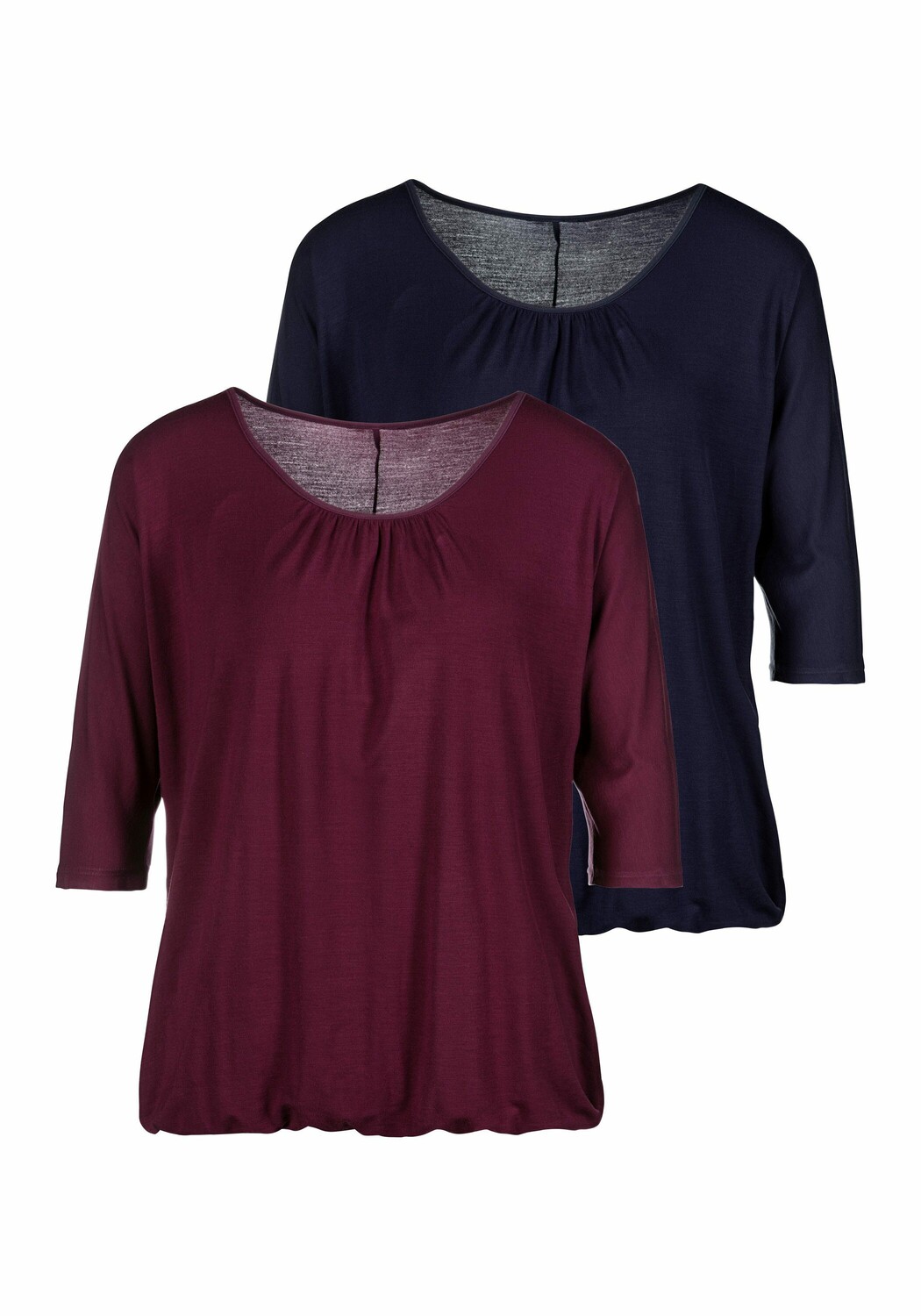 

Футболка LASCANA 3/4 Arm, цвет beere, navy