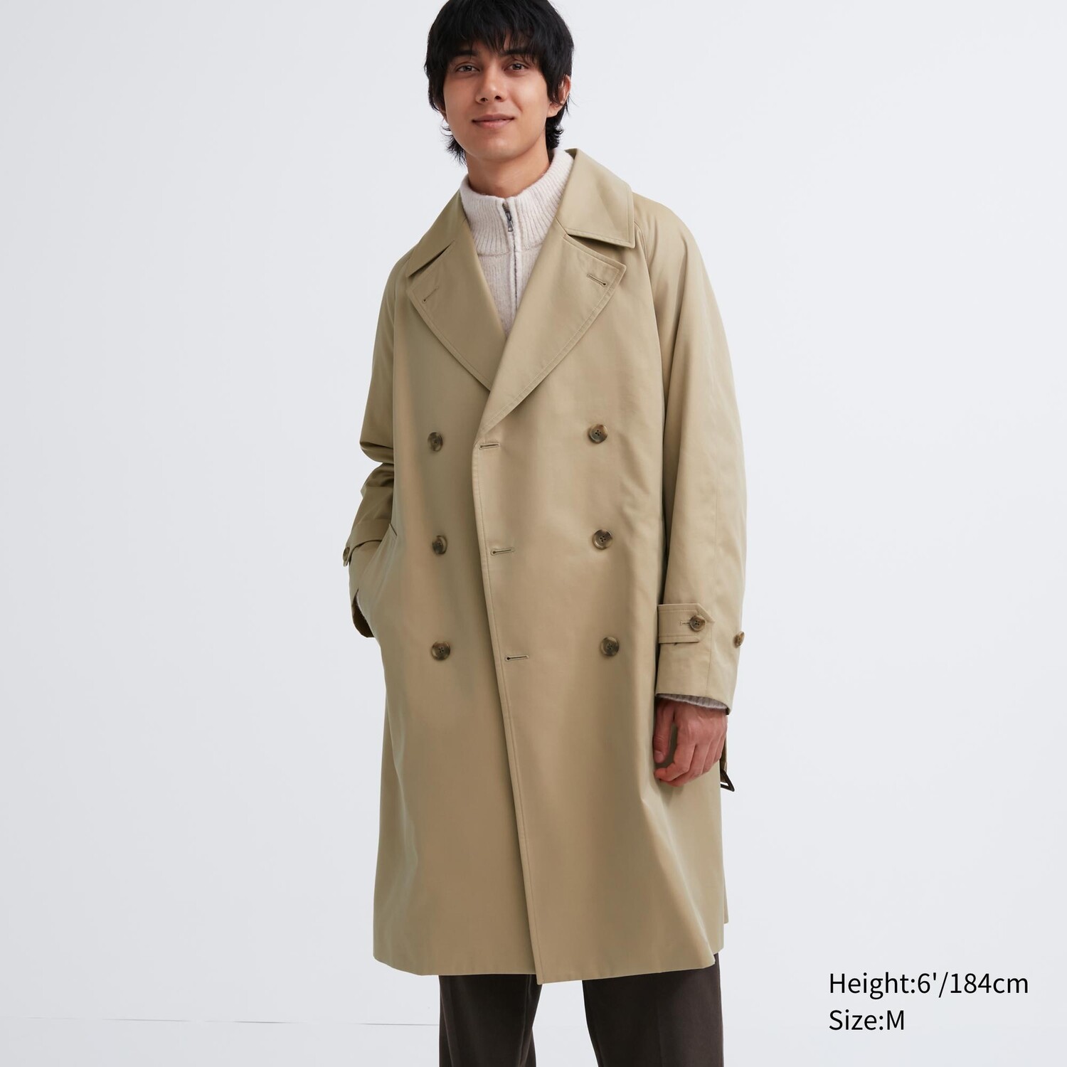 

Тренч Uniqlo, хаки