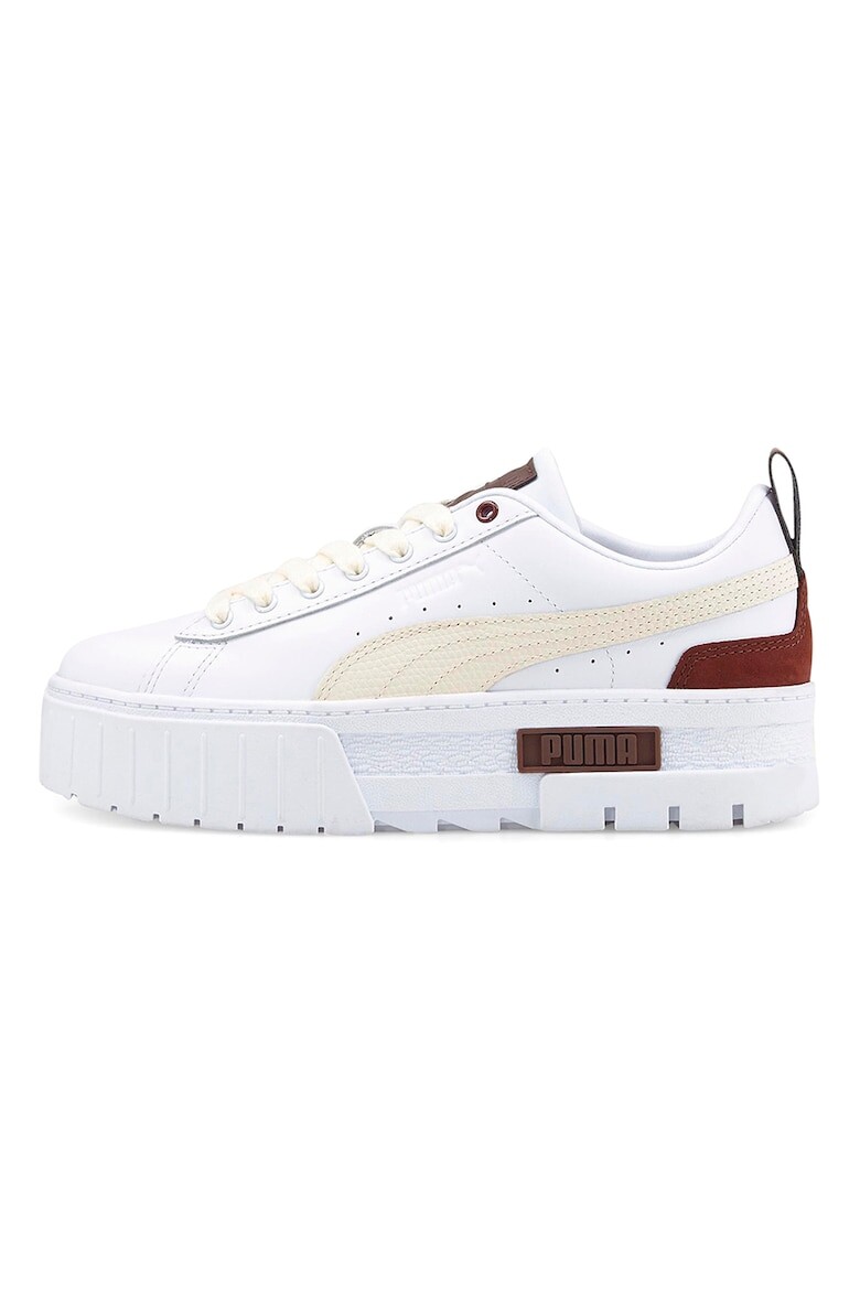 

Кожаные кроссовки Mayze Luxe на плоской платформе Puma, белый