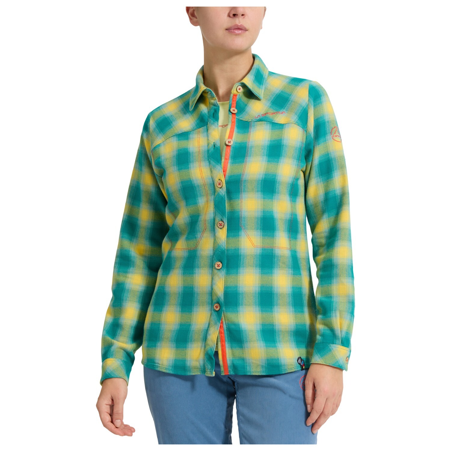 

Рубашка La Sportiva Rambler Flannel Shirt, цвет Everglade/Cherry Tomato