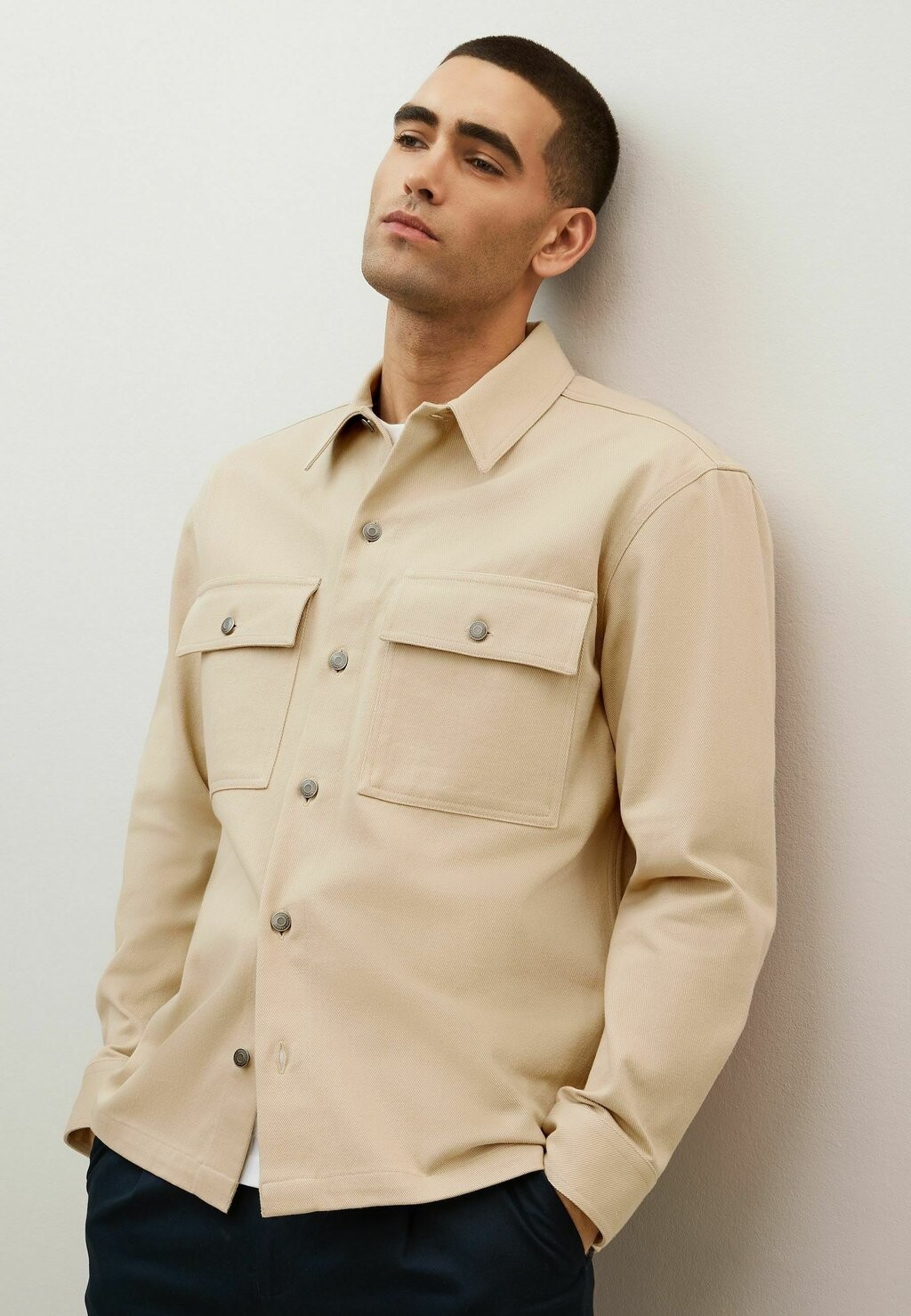 

Легкая куртка Twin Pocket Shacket Next, цвет stone