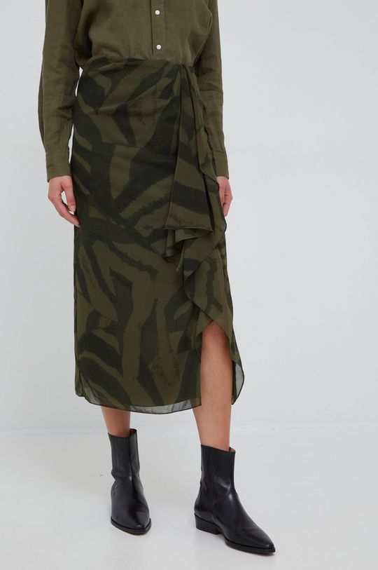 Юбка Lauren Ralph Lauren, зеленый многоярусная юбка с цветочным принтом ralph lauren